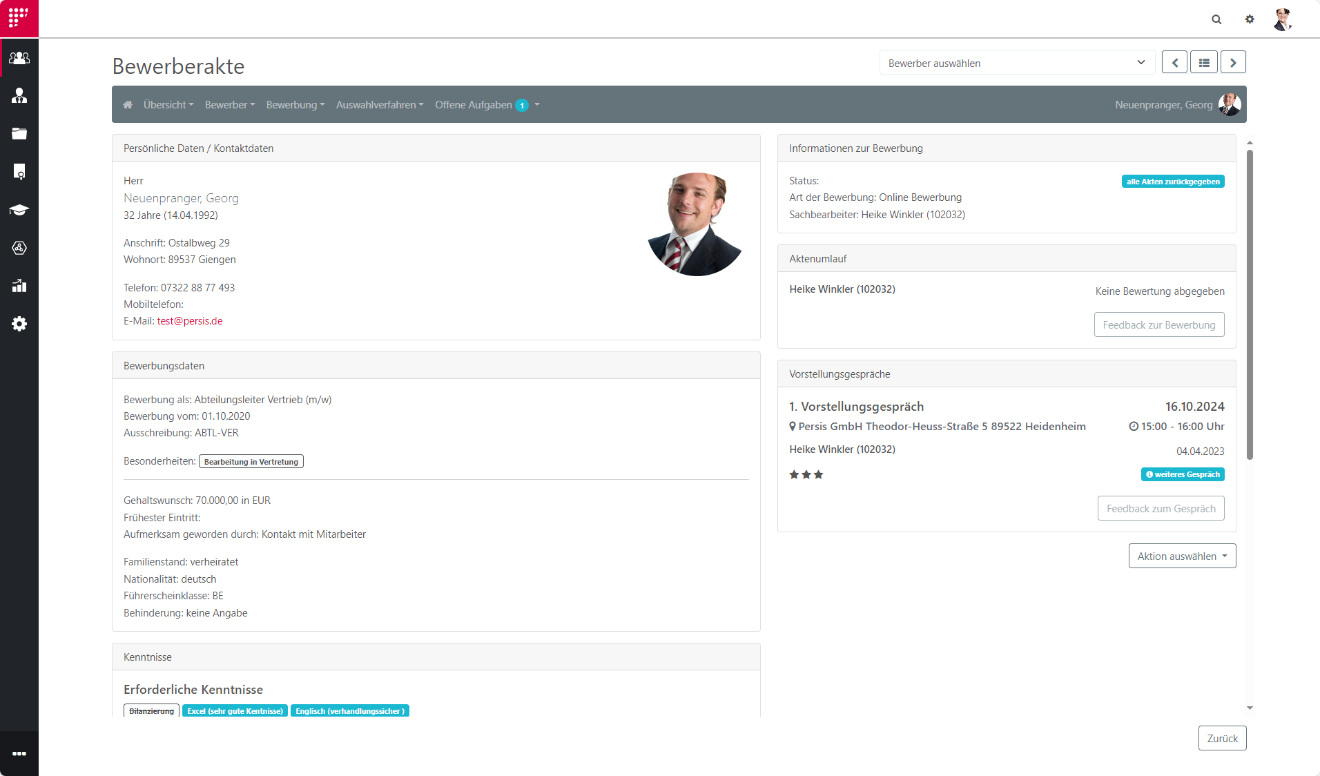 Bewerbermanagement_Bewerberakte