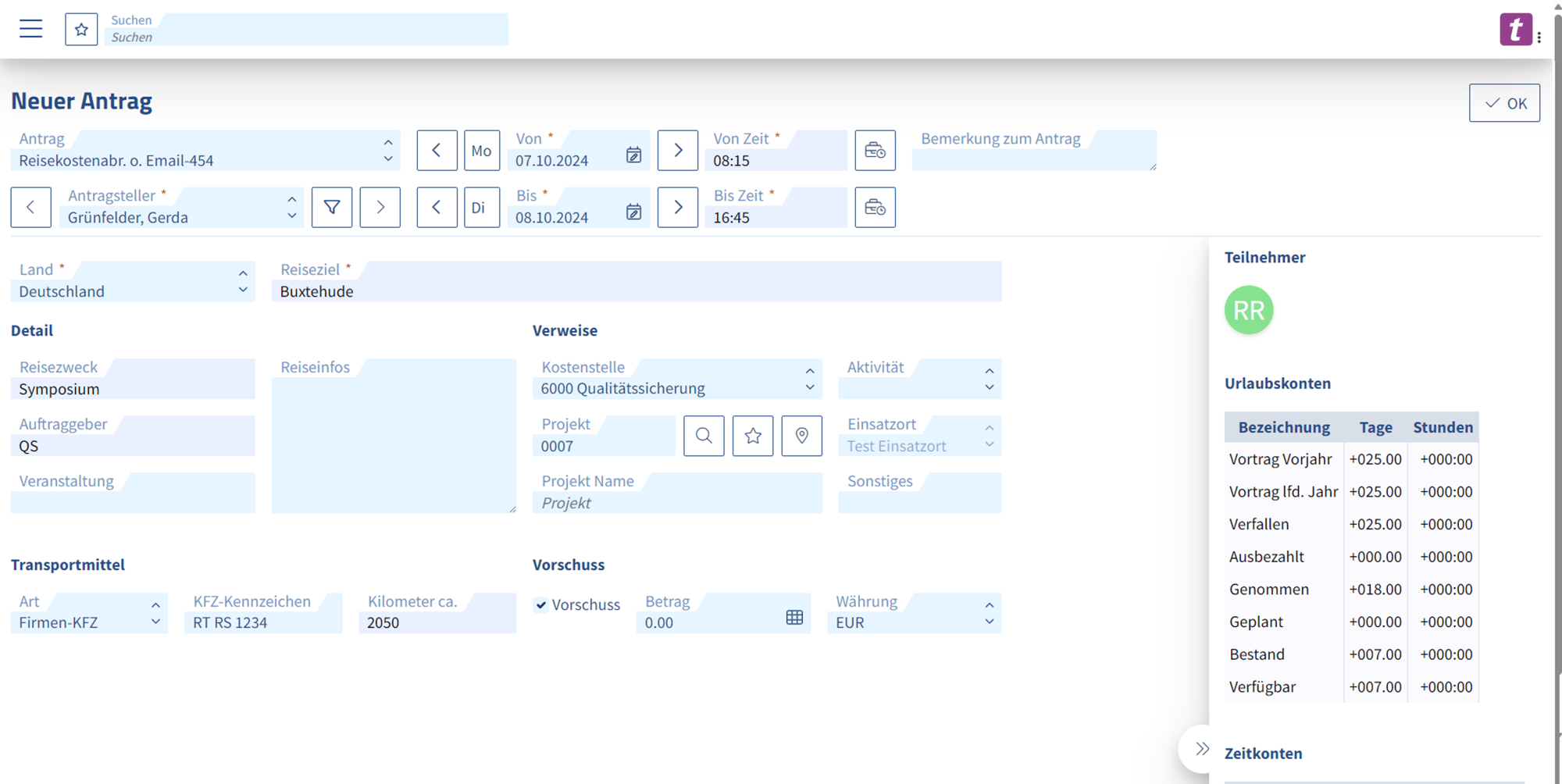 Travel expense management_2_Travel expense report