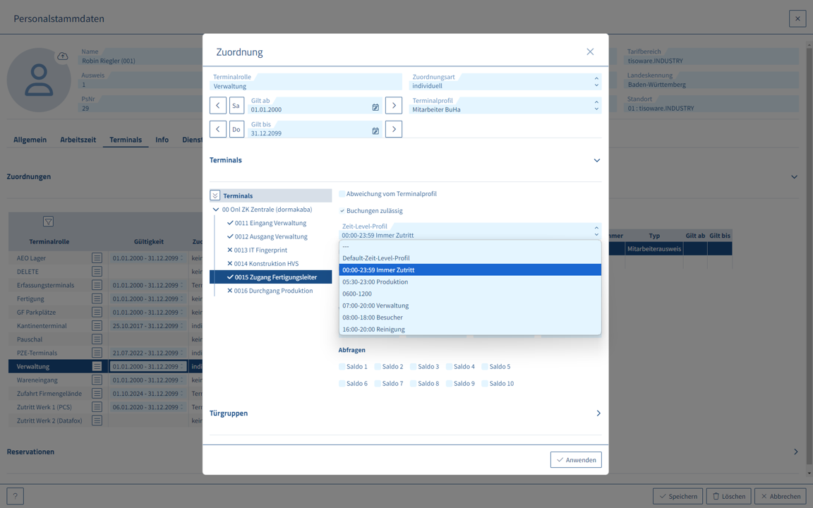 Zutrittskontrollen&Sicherheit_3_Personalstammdaten